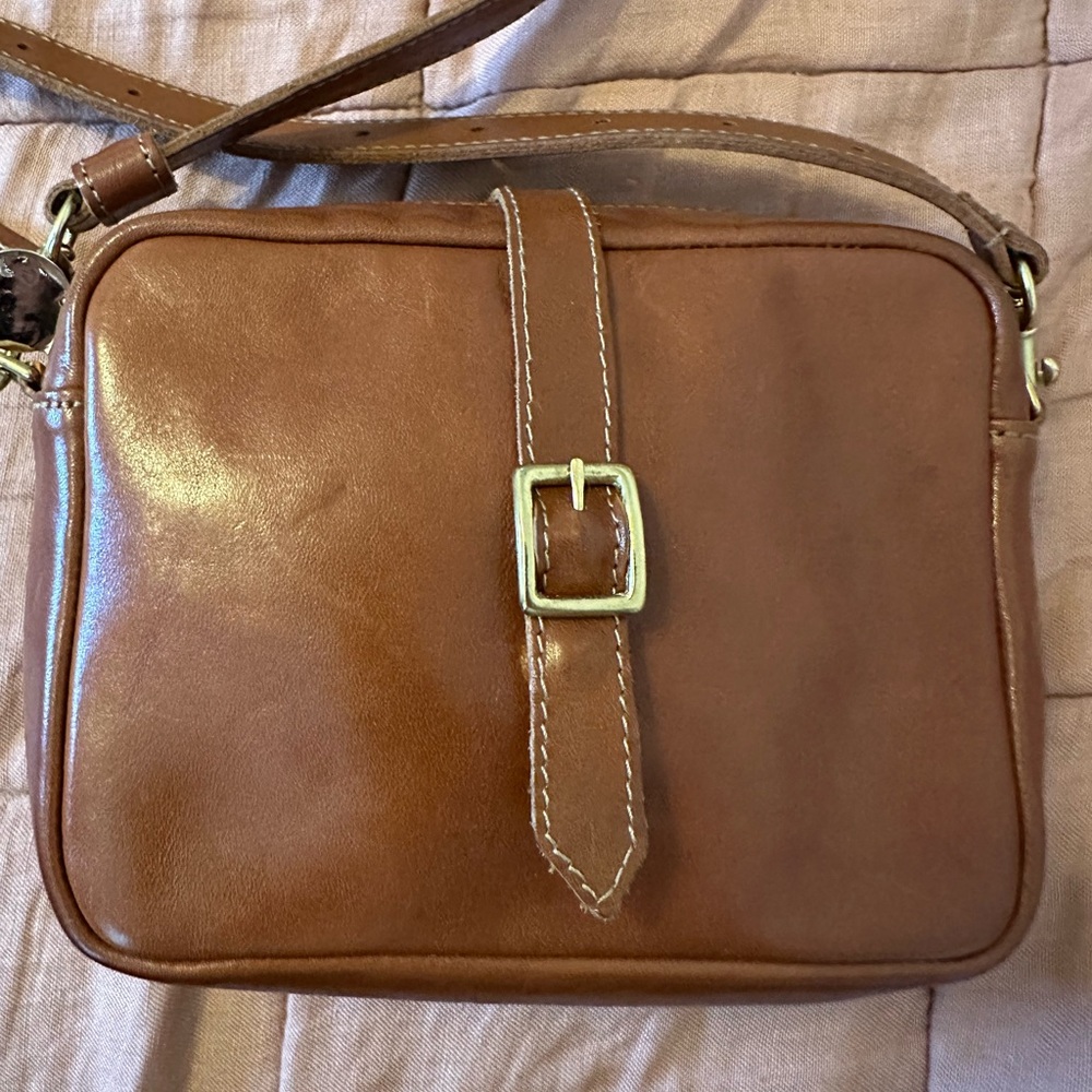 Clare V Mirabel (old version) crossbody bag in Miel